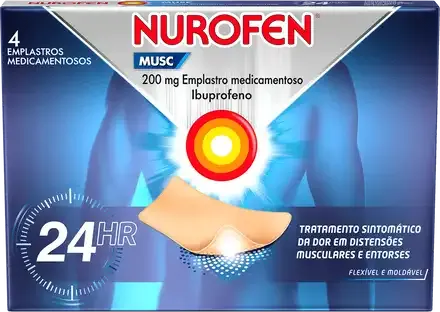Nurofen Musc 200mg Emplastro Medicamentoso 4 Emplastros